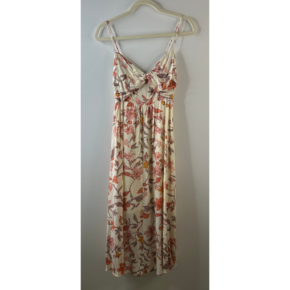 Petal + Pup Floral Twist Maxi Dress Resort Whimsical Wedding Sundress Size 4 - Picture 2 of 13